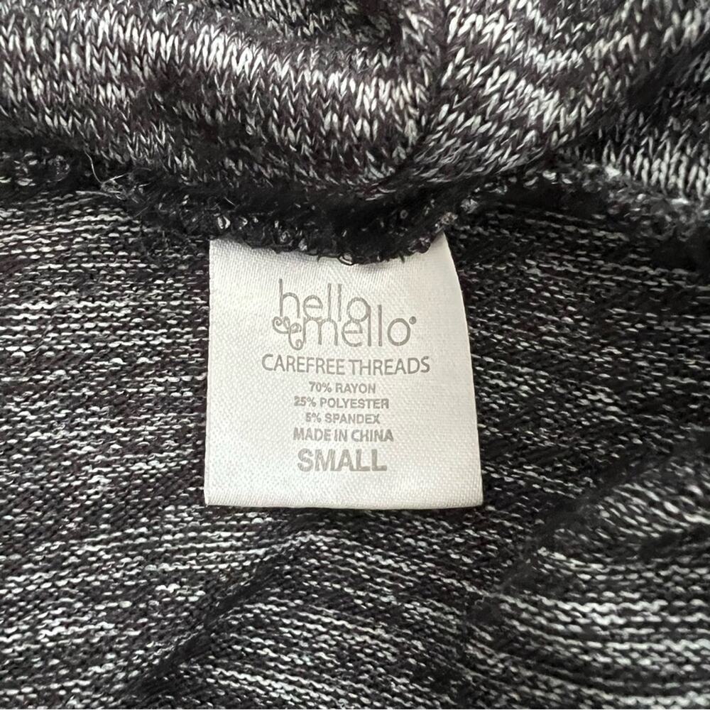 Hello Mello Carefree Threads gray cowl neck sweater heather gray long sleeve - Picture 6 of 6